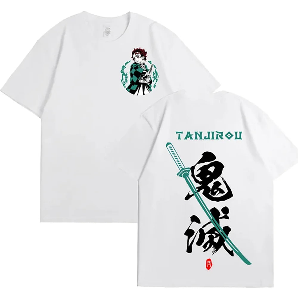 Anime Demon Slayer AliExpress temu new men's large size top T-shirt