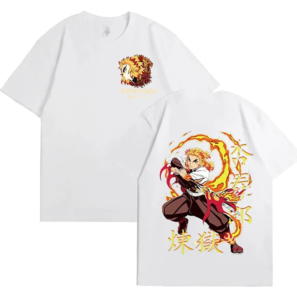 Anime Demon Slayer AliExpress temu new men's large size top T-shirt